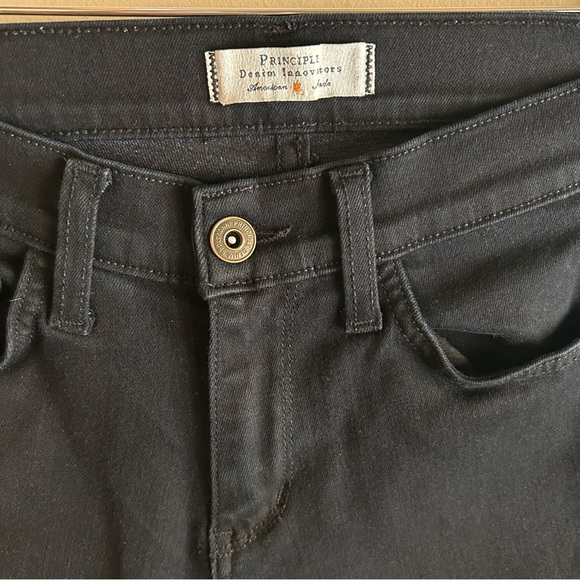 Principle Denim Innovators~Dreamer Black Velvet Tuxedo Stripe Skinny Jeans in 28 - Picture 4 of 16